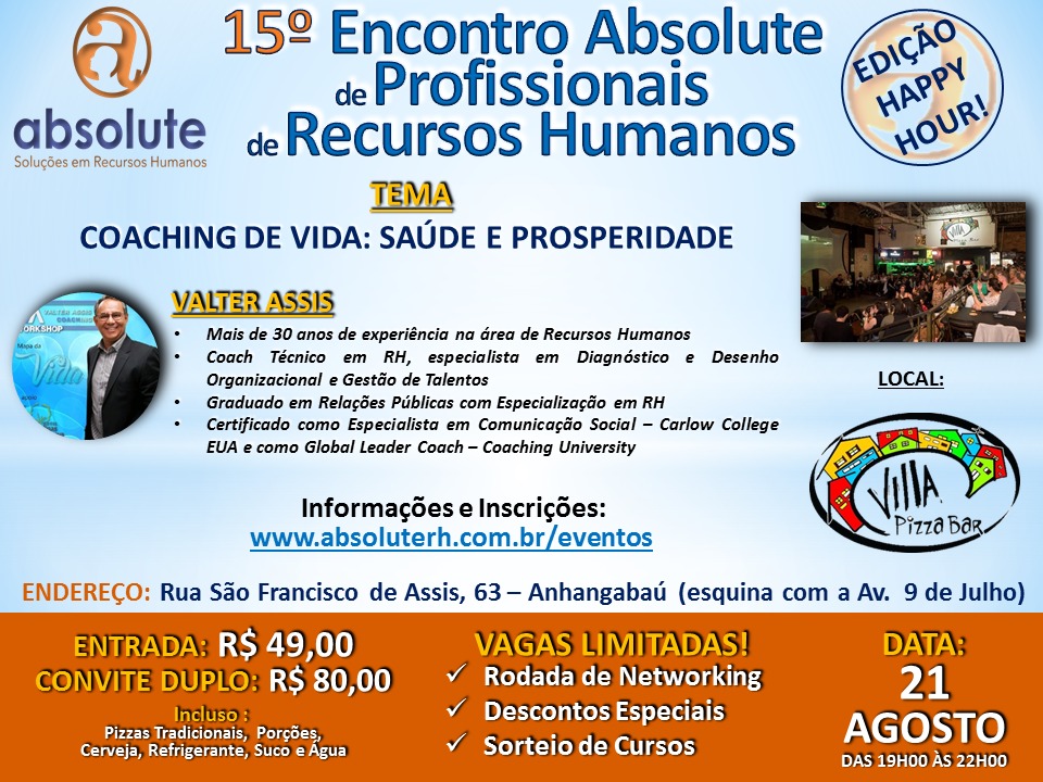 15 encontro Absolute de Profissionais de Recursos Humanos