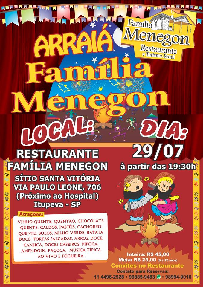 Vem ai mais um Arraiá da Família Menegon