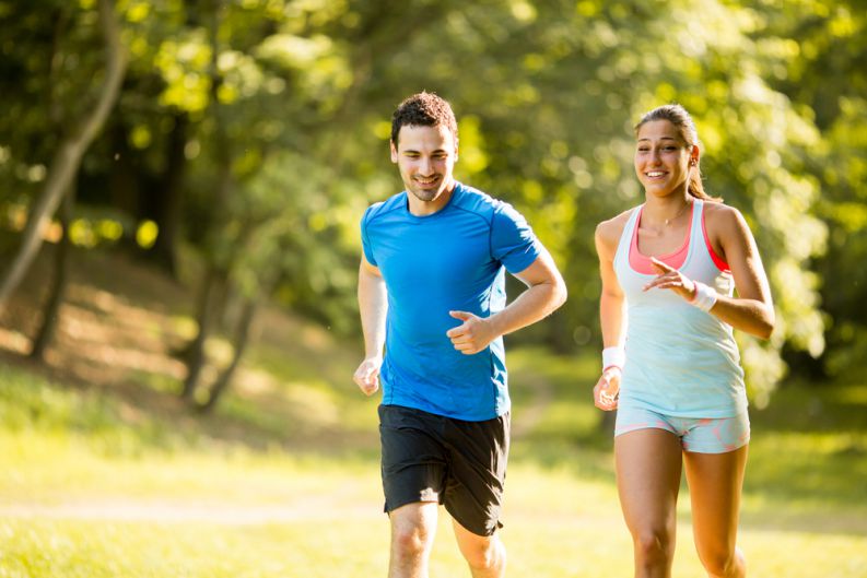 Benefícios da atividade física em casal