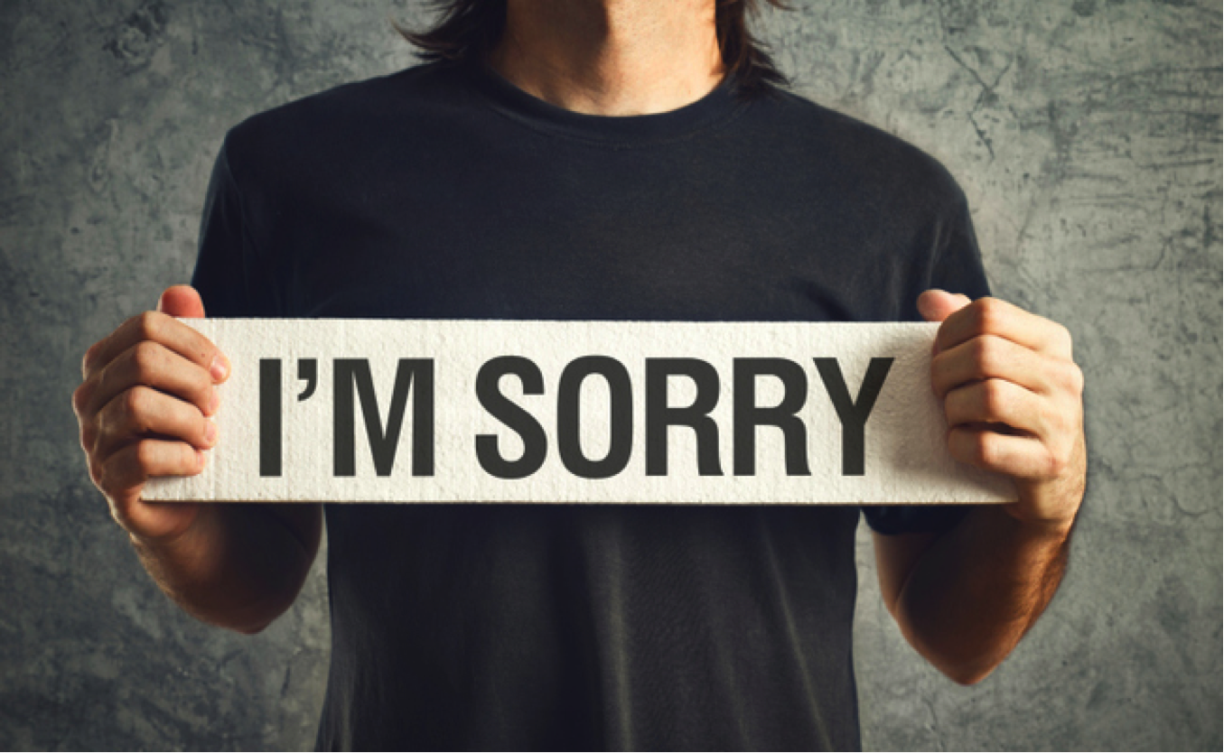 Saber pedir desculpas em vez de dar desculpas!