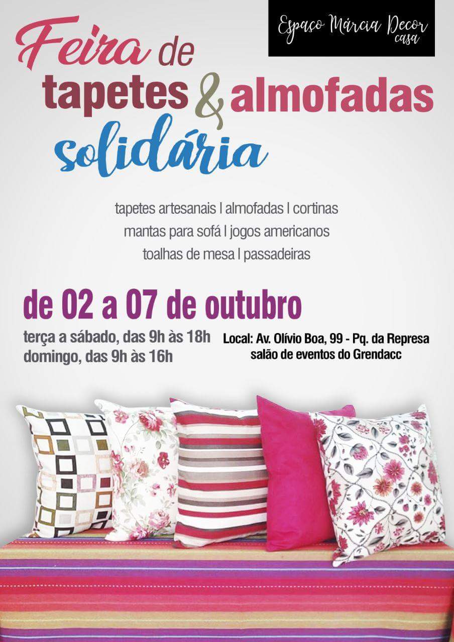 Feira de Tapetes e Almofadas Solidária