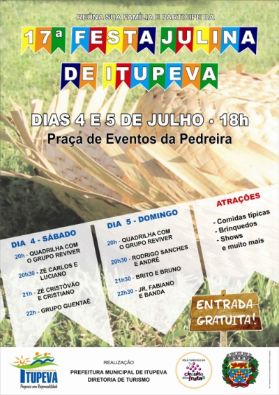 Vem aí a 17ª Festa Julina de Itupeva