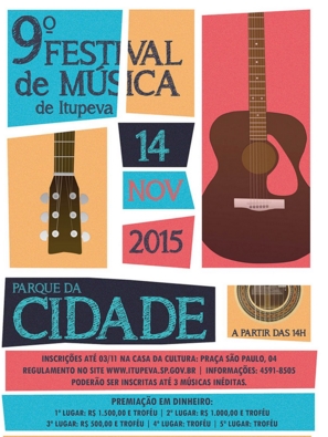 Festival de Música em Itupeva acontece neste sábado dia 14/11