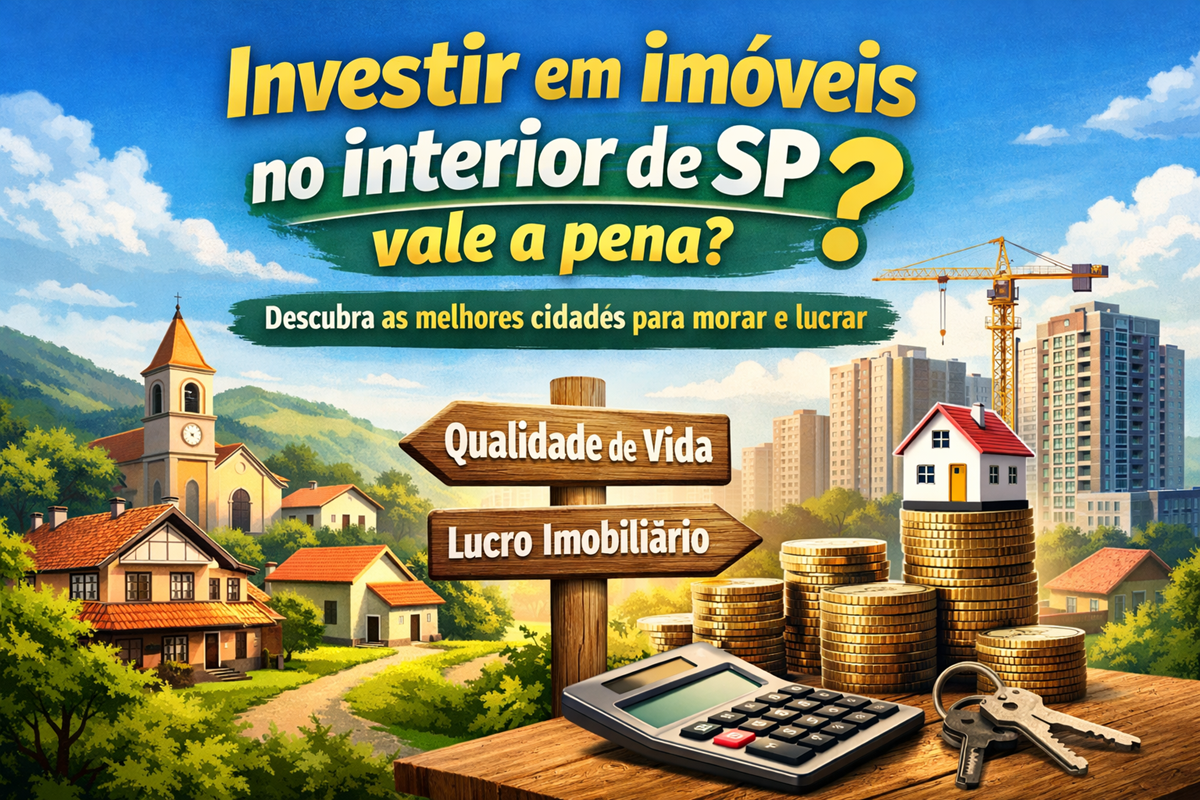 Investir em imóveis no interior de SP vale a pena? Descubra as melhores cidades para morar e lucrar