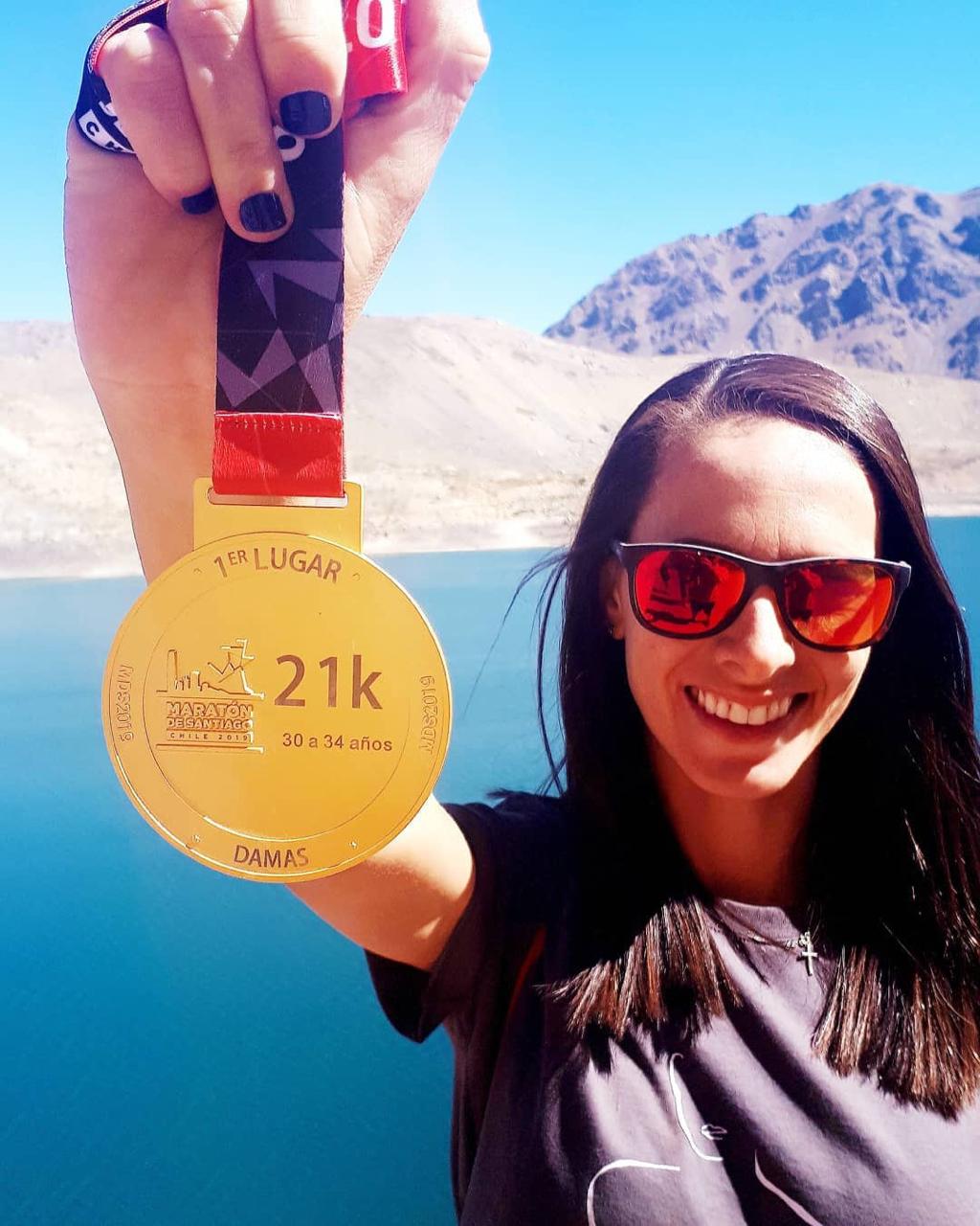 Atleta campeã da meia maratona no Chile é jundiaiense