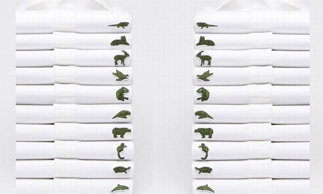 Lacoste muda seu símbolo tradicional, o crocodilo, para 10 espécies ameaçadas de extinção.