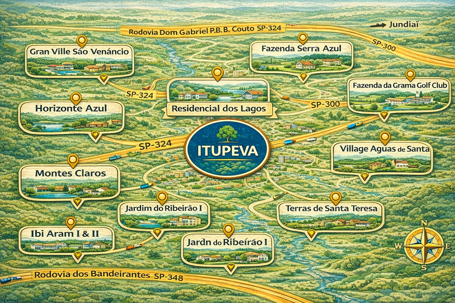Condomínios de Itupeva – SP: guia completo, características, metragens e crescimento da cidade
