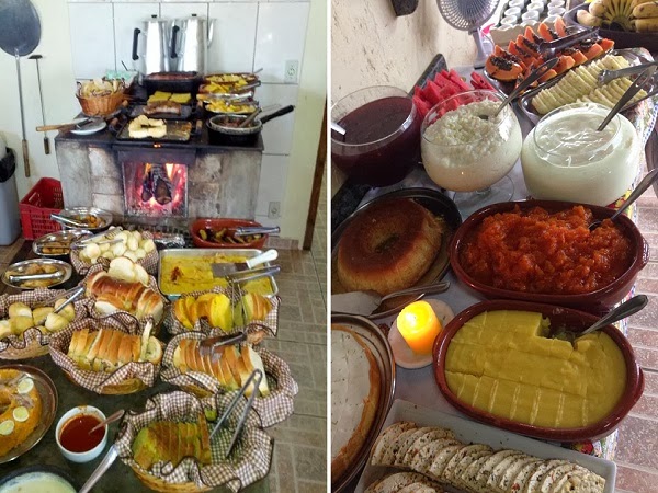 Café da manhã no Sítio Sassafraz!