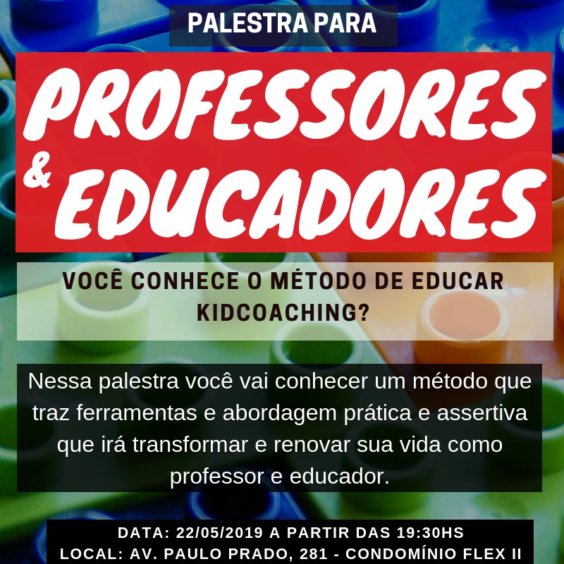 Palestra para professores e educadores