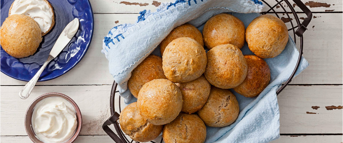 Pão de Minuto com Farinha Integral e Aveia