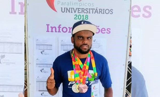 Itupevense Ricardo Novais Santos Carlos conquista três medalhas nos Jogos Paralímpicos Universitário
