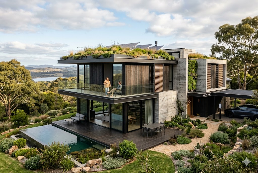 Tendências de arquitetura em 2026: estilos, cores, materiais e conceitos que vão dominar os projetos