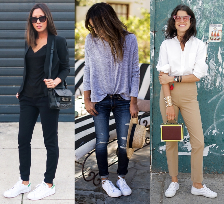 Aprenda a incluir o tênis branco nos seus looks unindo conforto e muito estilo