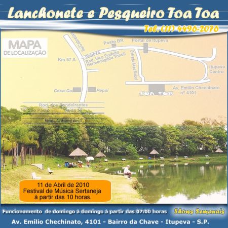 Pesqueiro Toa Toa Itupeva - Festival de música sertaneja