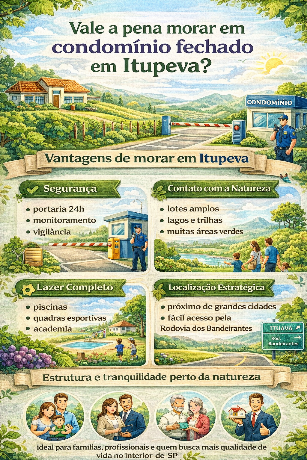 Vale a pena morar em condomínio fechado em Itupeva?