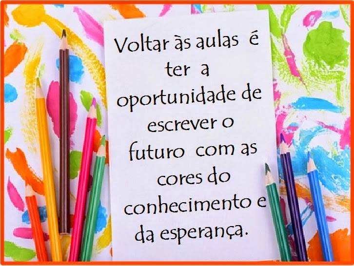 Final de férias, hora de voltar para escola!